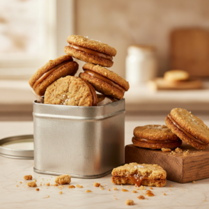 Salted Caramel Sandwich Cookies